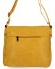 BEE BAG Duża Listonoszka Damska Adelia w Stylu Vintage Żółta